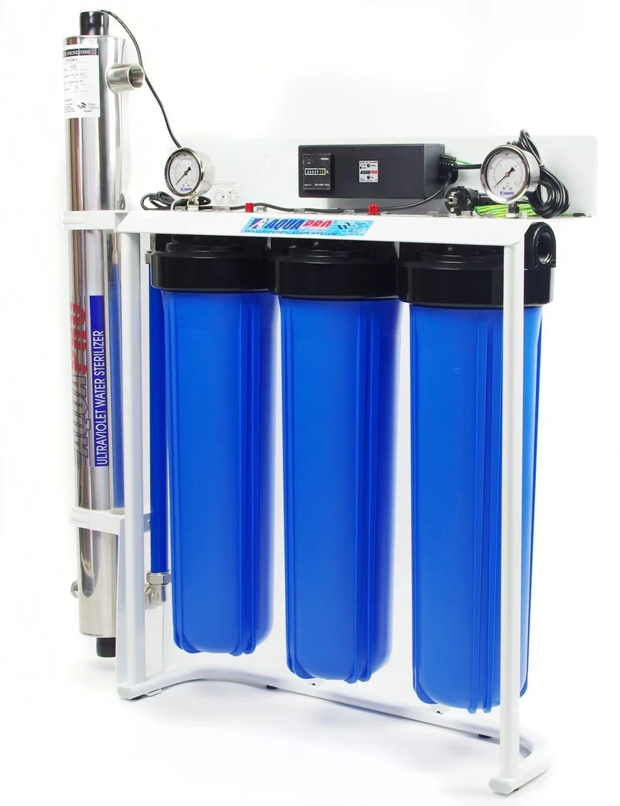 Trio Big Blue et cartouches de filtration